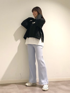 「CONVERSE TOKYO（コンバーストウキョウ）のアイテム」を使った、tomokaさん（レディース・165cm）の冬コーディネート