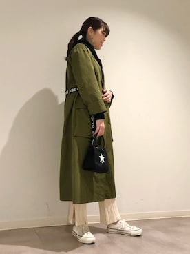 「CONVERSE TOKYO（コンバーストウキョウ）のアイテム」を使った、tomokaさん（レディース・165cm）の冬コーディネート