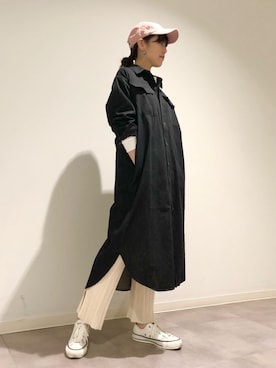 「CONVERSE TOKYO（コンバーストウキョウ）のアイテム（帽子）」を使った、tomokaさん（レディース・165cm）の冬コーディネート