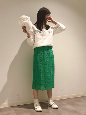「CONVERSE TOKYO（コンバーストウキョウ）のアイテム（帽子）」を使った、tomokaさん（レディース・165cm）の冬コーディネート