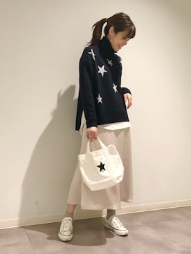 「CONVERSE TOKYO（コンバーストウキョウ）のアイテム」を使った、tomokaさん（レディース・165cm）の冬コーディネート