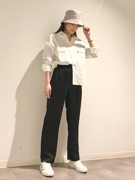 「CONVERSE TOKYO（コンバーストウキョウ）のアイテム（帽子）」を使った、tomokaさん（レディース・165cm）の冬コーディネート