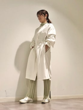 「CONVERSE TOKYO（コンバーストウキョウ）のアイテム（その他アウター）」を使った、tomokaさん（レディース・165cm）の春コーディネート