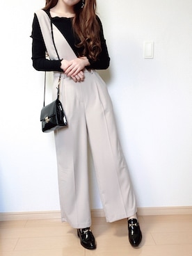 「Discoat」｜「アイテム（オールインワン・サロペット）」を使った、ᔕᗩϒᗩḰᗩさん（レディース・156cm）の春コーディネート