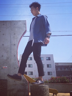 レイさん（メンズ・174cm）の夏コーディネート