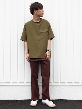 「RAGEBLUE（レイジブルー）のシリコンテンジクロングタンク/873711（タンクトップ）」を使った、ryoさん（メンズ・173cm）の春コーディネート