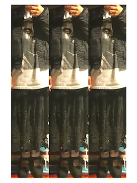 「YAECA（ヤエカ）のアイテム（ブルゾン）」を使った、the cheap xxさん（レディース・156cm）の冬コーディネート