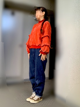 「XOXO（キスキス）のアイテム」を使った、のしこさん（レディース・156cm）の冬コーディネート