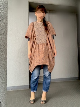 「アイテム（パンプス、グレー系）」を使った、のしこさん（レディース・156cm）の春コーディネート