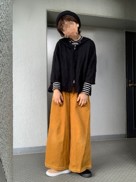 「SM2（エスエムツー）のアイテム（ハンチング/ベレー帽）」を使った、のしこさん（レディース・156cm）の冬コーディネート