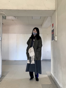 「orSlow（オアスロウ）のアイテム（ジャケット/アウター）」を使った、kanaさん（レディース・165cm）の冬コーディネート