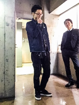 「430（フォーサーティ）のアイテム（ジャケット/アウター）」を使った、takidaiさん（メンズ・178cm）の秋コーディネート