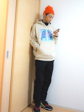 「PUMA thunder spectra」｜takidaiさん（メンズ・178cm）の冬コーディネート