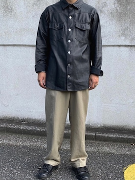「ラブアンドピース2020」｜「アイテム（チノパンツ）」を使った、リュウヤさん（メンズ・168cm）の秋コーディネート