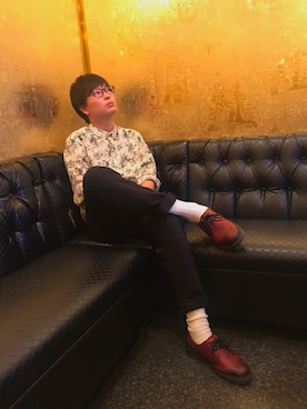 「FCUK（フレンチコネクション）のアイテム」を使った、kskさん（メンズ・171cm）の夏コーディネート