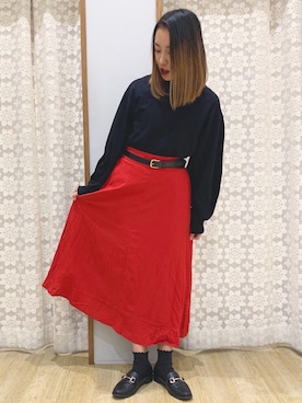 「大学生コーデ」｜「アイテム（その他トップス）」を使った、himiさん（レディース・160cm）の春コーディネート