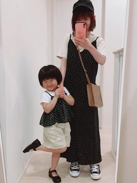 「アイテム（バレエシューズ）」を使った、うしさん（レディース・150cm）の夏コーディネート