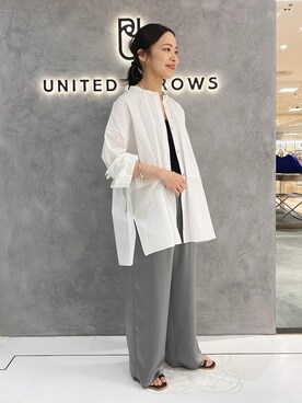 「Pheeta（フィータ）のアイテム（シャツ/ブラウス）」を使った、小田 なつ美さん（レディース・150cm）の春コーディネート