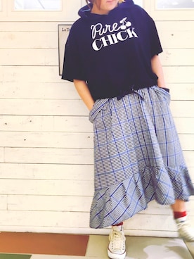 かおりさん（レディース・162cm）の春コーディネート