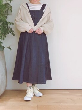 かおりさん（レディース・162cm）の冬コーディネート