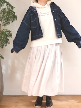 かおりさん（レディース・162cm）の冬コーディネート