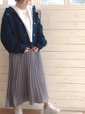 「CONVERSE TOKYO（コンバーストウキョウ）のアイテム（アクセサリー）」を使った、かおりさん（レディース・162cm）の春コーディネート