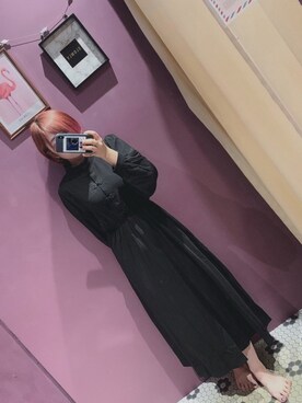 Spinns スピンズ の チャイナボタンワンピース 長袖チャイナワンピース ワンピース Wear