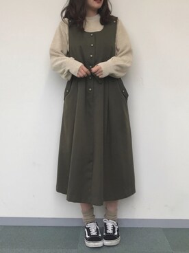 「アイテム（ピアス（両耳用））」を使った、reinaさん（レディース・153cm・20代）の冬コーディネート