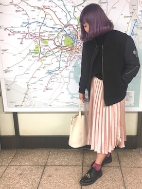 「koe（コエ）のアイテム」を使った、あゆみーなさんさん（レディース・165cm）の冬コーディネート