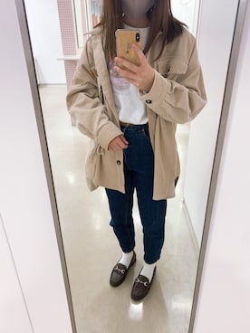 「179/WG（イチナナキュウダブルジー）のアイテム（ジャケット/アウター）」を使った、くらげさん（レディース・154cm）の秋コーディネート