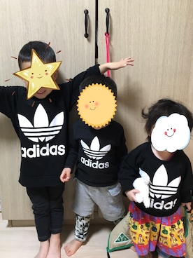 「マクドナルド」｜「アイテム（ジャージ）」を使った、パピカナさん（キッズ・80cm）の秋コーディネート