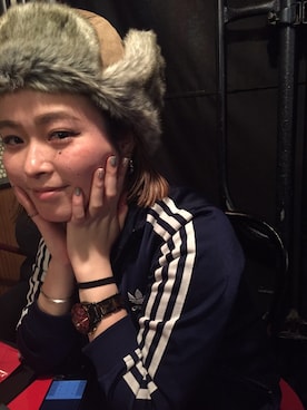 「Columbia（コロンビア）のノベルフォールズⅡトラッパー（ハット、ベージュ系）」を使った、Hasegawaさん（レディース・160cm）の秋コーディネート