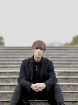 「G-STAR（ジースター）のアイテム（その他パンツ）」を使った、yutonandayoさん（メンズ・170cm）の冬コーディネート