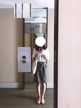「business casual」｜「アイテム（ワンピース/ドレス）」を使った、Lizi Yuさん（レディース・162cm）の秋コーディネート