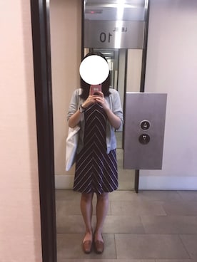 「stradivarius（ストラディバリウス）のアイテム（ワンピース/ドレス）」を使った、Lizi Yuさん（レディース・162cm）の秋コーディネート