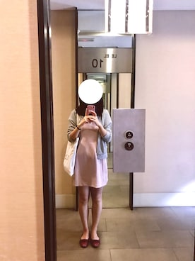 「business casual」｜「アイテム（ノーカラージャケット）」を使った、Lizi Yuさん（レディース・162cm）の秋コーディネート
