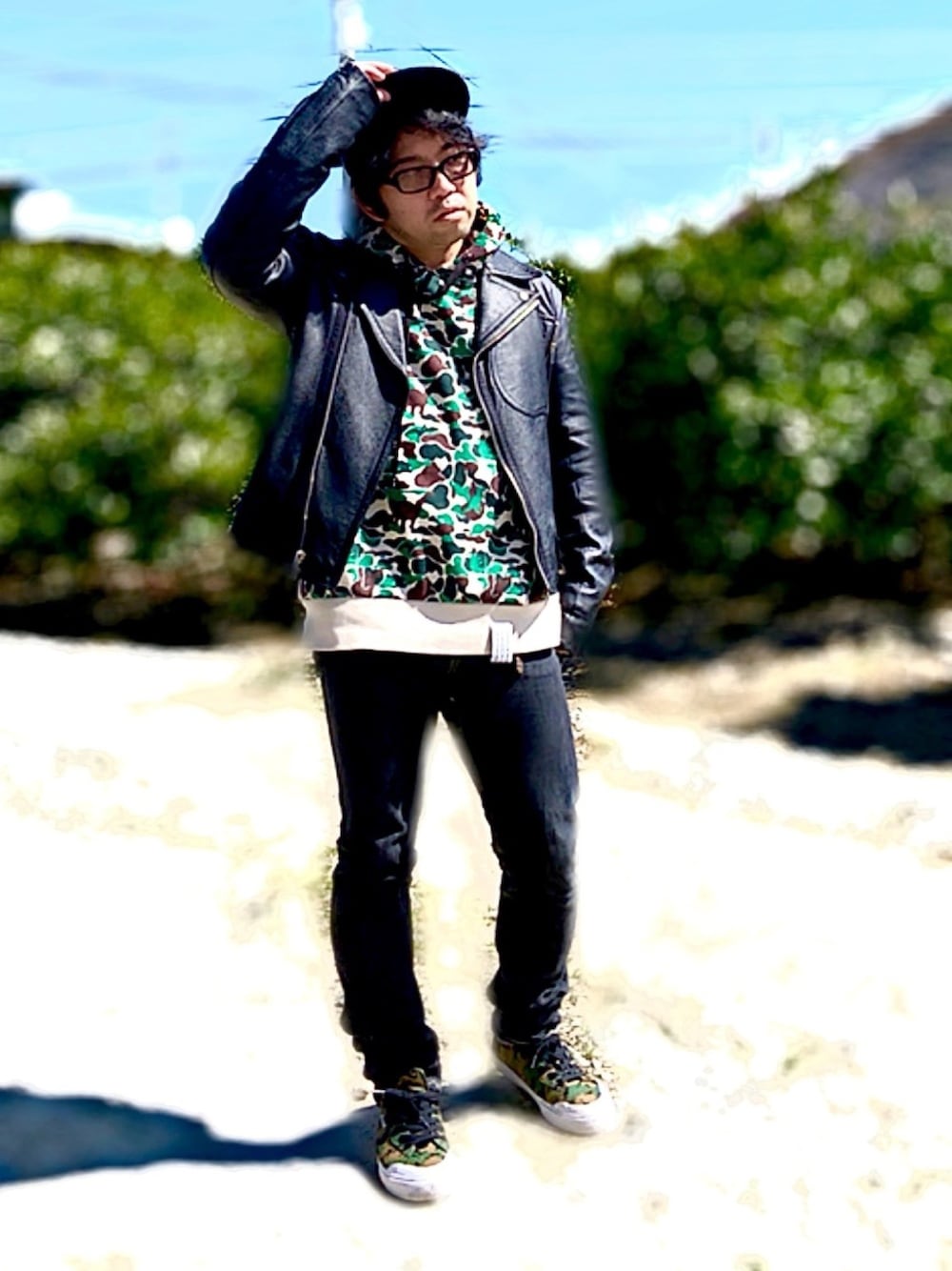 Marc by Marc Jacobsのライダースジャケットを使った人気ファッション