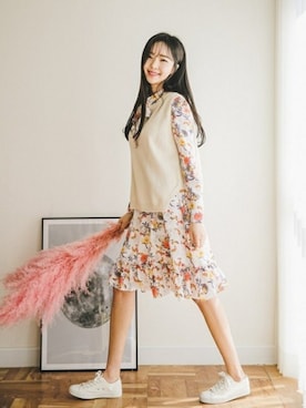 「fd style（エフディ スタイル）のアイテム」を使った、envylook rakutenさん（レディース・165cm）の春コーディネート