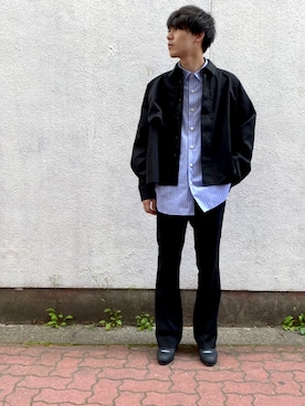 「SHAREEF（シャリーフ）のアイテム（シューズ）」を使った、あきひろさん（メンズ・167cm）の春コーディネート