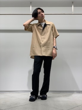 「THEE（シー）のアイテム」を使った、あきひろさん（メンズ・167cm）の春コーディネート