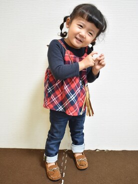 「GAPbaby」｜i_0324さん（キッズ・90cm）の秋コーディネート