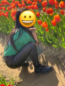 「CHARLES & KEITH（チャールズ & キース）のアイテム（アクセサリー）」を使った、yumi さん（レディース・163cm）の夏コーディネート