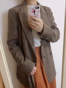 「GAP（ギャップ）のアイテム（テーラードジャケット）」を使った、atelierさん（レディース・158cm）の秋コーディネート