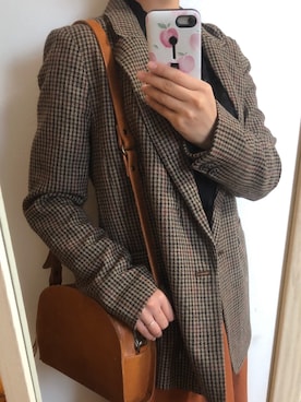 「GAP（ギャップ）のアイテム（テーラードジャケット）」を使った、atelierさん（レディース・158cm）の秋コーディネート