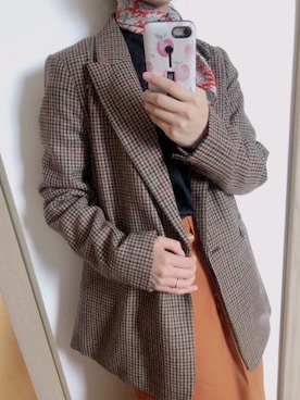 「GAP（ギャップ）のアイテム（テーラードジャケット）」を使った、atelierさん（レディース・158cm）の秋コーディネート