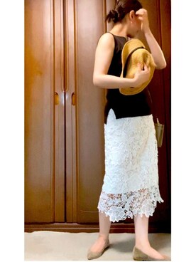 「ivory court（アイボリーコート）のアイテム」を使った、オトさん（レディース・165cm）の夏コーディネート