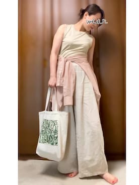 「ivory court（アイボリーコート）のアイテム」を使った、オトさん（レディース・165cm）の夏コーディネート