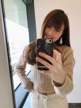 「PULL&BEAR（プルアンドベア）のアイテム（チノパンツ）」を使った、Katherineさん（レディース・165cm）の春コーディネート