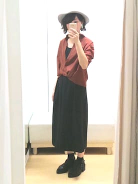 「SLY（スライ）のアイテム（アクセサリー）」を使った、yokoさん（レディース・166cm）の秋コーディネート