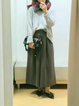 「MAMIAN（マミアン）のアイテム」を使った、yokoさん（レディース・166cm）の秋コーディネート